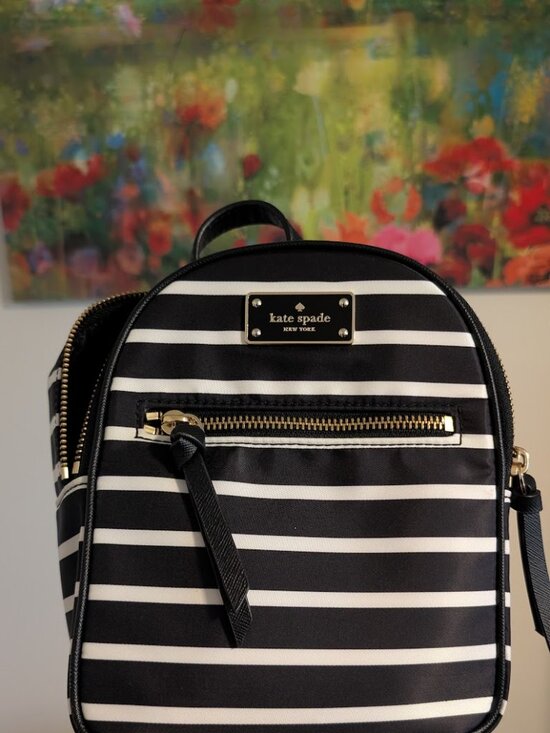 kate spade Handbags - Kate Spade Wilson Road Bradley Backpack Stripe Black